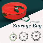 Handy Laundry Christmas Wreath Storage Bag - Image 2
