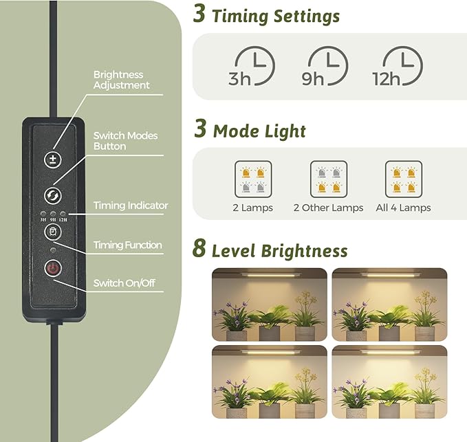 Plant Stand Indoor with Grow Light 14 tiers Large Plant Shelf for Indoor Plants Display Heavy Duty Plant Rack for Living Room Patio Decor - Image 3