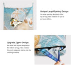 Blue Beach Sea Star Shell Summer Hanging Laundry Hamper Door Hampers Bag Basket - Image 4