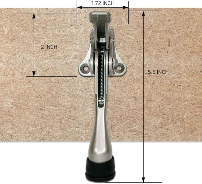 One Touch Kickdown Door Stopper, Door Holder, Heavy Duty Door Stops, Bottom of - Image 7