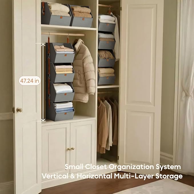 Hanging Closet Organizer 4 Tier - Image 7