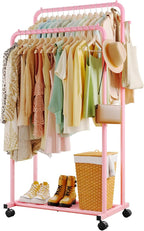 Clothes Rack - Double Rods Clothing Rack by Sakugi