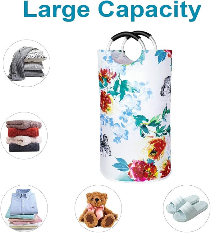 Dalykate Large Laundry Basket 82L Collapsible Oxford Fabric Laundry Hamper - Image 3