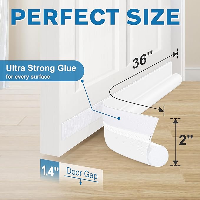 MAXTID Under Door Draft Stoppers 36 Inch Door Draft Blocker Draft Stoppers - Image 3