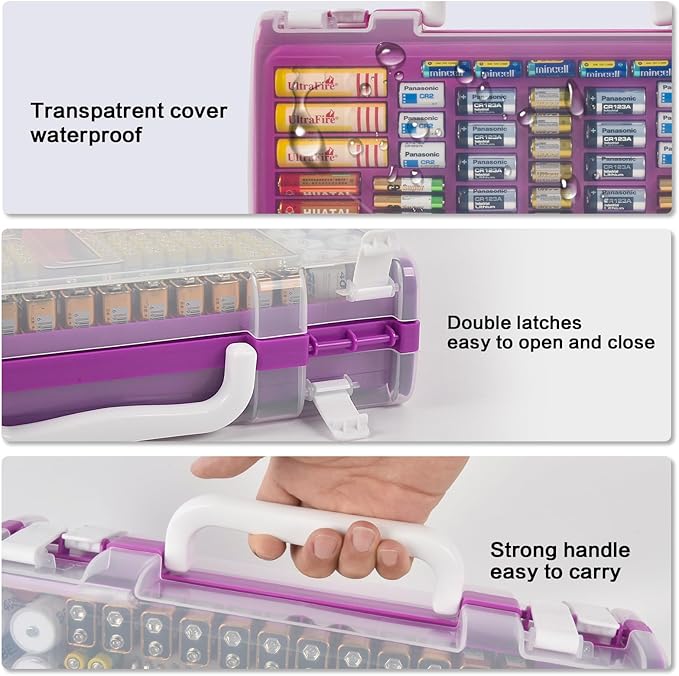 Battery Organizer Storage Holder Case - Image 3