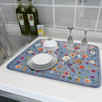 Colorful Flower Dish Drying Mat - Image 6