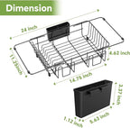 Simple Trending Expandable Dish Drying Rack in Sink, Adjustable Dish Drainers - Image 2
