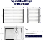 Roll Up Dish Drying Rack, Expandable Over The Sink Dish Drainer, Stainless - Image 2