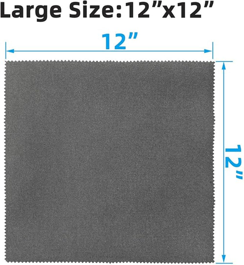 12 Pack Microfiber Gun Cleaning Cloth, Reusable Microsuede Cleaning/Polishing - Image 2