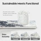2PCS Bathroom Sink Vanity Trays, Water Absorbing Diatomite Stone Quick Drying - Image 6