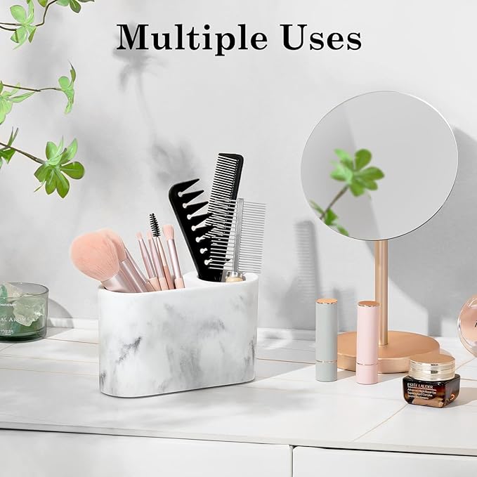 Luxspire Toothbrush Holder, 2 Slots Toothbrush and Toothpaste Holdersfor - Image 5