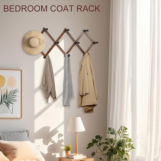 WGFKVAS 2 Pack Accordion Hat Rack - Image 3