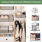 Criusia Drawer Organizer Clothes, 24 Pack Underwear Drawer Organizers, Foldable - Image 8