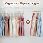 TOPIA HANGER Bra Hanger for Closet, 2 Pack Tank Top Hangers 40 Hooks Capacity - Image 2