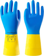 Neoprene and Rubber Blend Heavy-Duty Chemical Gloves, Protective industrial by antools