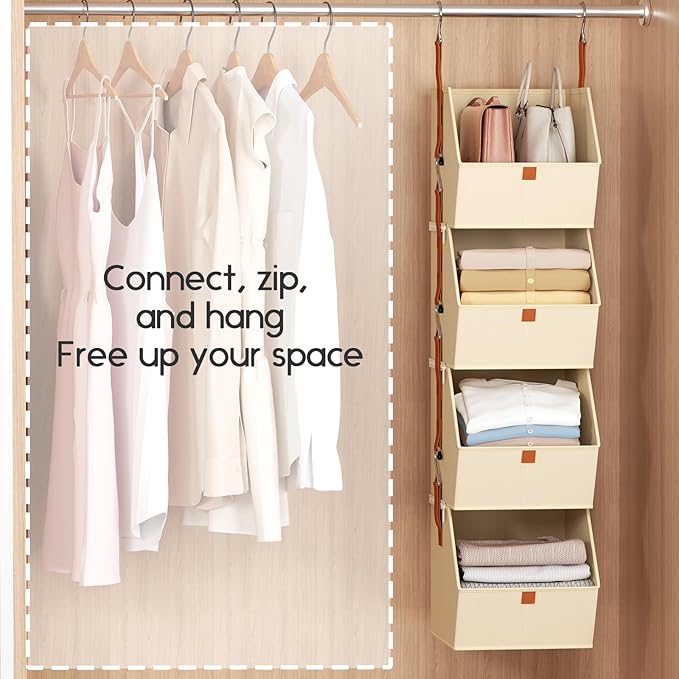 Hanging Closet Organizer 4 Tier - Image 5