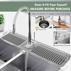 24-Inch Kitchen Sink Splash Guard Mat | 7° Slope - Image 3