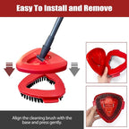 Scrub Brush, 2 Pack Spin Scrub Brush Replacement Head, Stiff Bristle Cleaning - Image 4