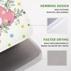 Easter Bunny Dish Drying Mat for Kitchen Counter Cute Rabbit Colorful Polka - Image 4