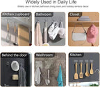 Adove Adhesive Hooks for Hanging, Heavy Duty Wall Hooks 20 Pack, Removable - Image 4