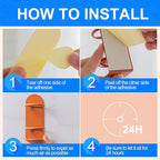 2 Pack Electric Toothbrush Holders Stick on The Wall Electric Metal Tooth - Image 3