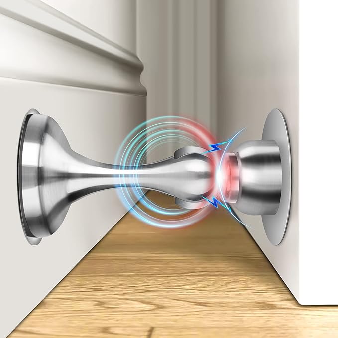 Crosize Magnetic Door Stoppers 1 Pack, Stainless Steel Door Stops by Crosize