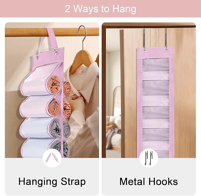 Legging Organizer Storage, Foldable Hanging Closet Organizer Storage - Image 4