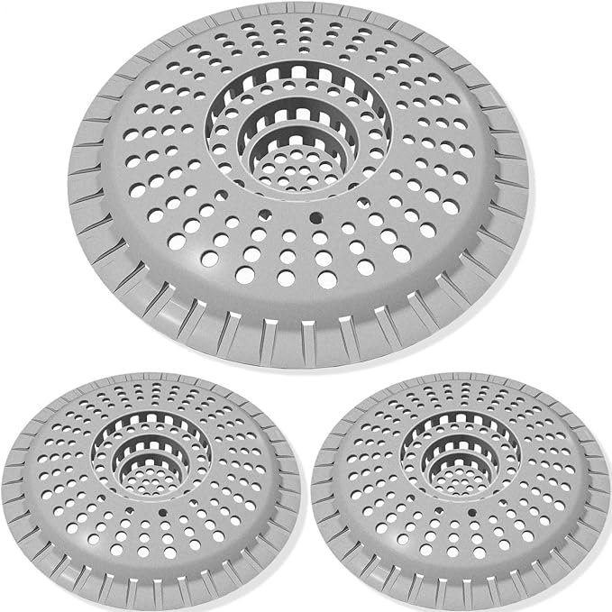 3 Pack Bathroom Sink Drain Strainer, Hair Catcher Shower Drain, Shower Drain by Unknown