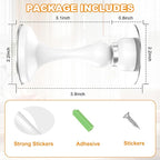 Crosize Magnetic Door Stoppers 4 Pack, Stainless Steel Door Stops - Image 5