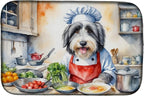 Caroline's Treasures DAC6198DDM Bearded Collie The Chef Dish Drying Mat by CarolinesTreasures