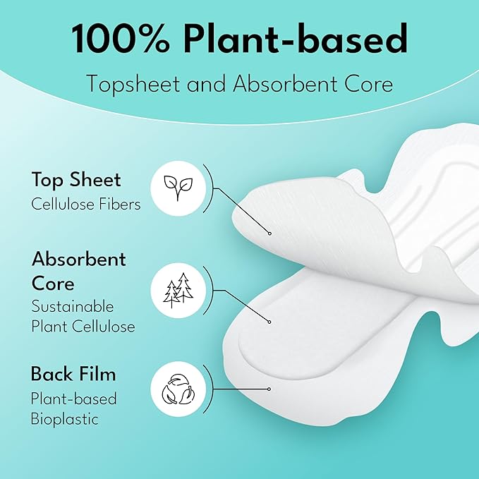 Sparkle Sanitary Pads for Women, Plant-Based Maxi Pads - Image 7