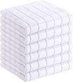 Homaxy 100% Cotton Terry Kitchen Towels, Checkered Designed, Soft and Super by Homaxy