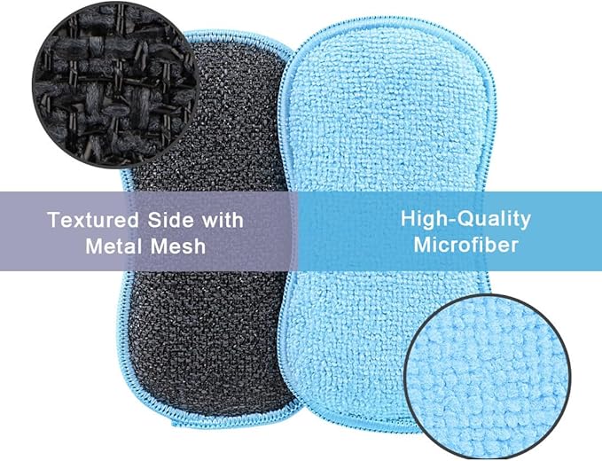 HOMEXCEL 12 Pack Multi-Purpose Scrub Sponges Kitchen, Dish Sponge, Non-Scratch - Image 2