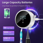 Wall Mounted Toothbrush Holder & Toothbrush Cleaner, Electric Toothbrush Holder - Image 4