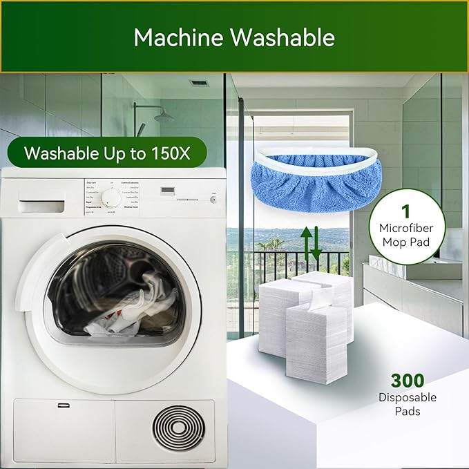 6 Pack Reusable Microfiber Mop Pads Compatible - Image 4