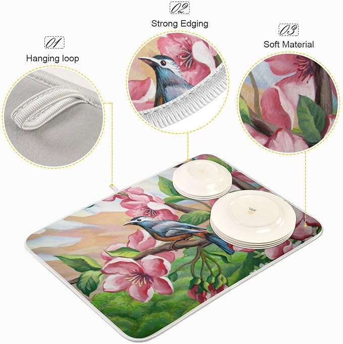 Absorbent Dish Drying Mat for Kitchen Counter - Image 4
