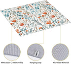 Teal and Orange Floral Dish Drying Mat - Image 7