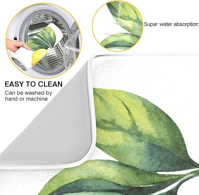 Absorbent Dish Drying Mat for Kitchen Counter - Image 2