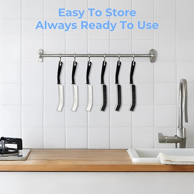 Crevice Cleaning Brush, Hard-Bristled Gap Scrub Brush, Toilet Gap Cleaning - Image 7