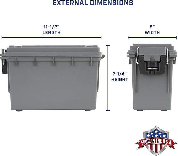 Sheffield 12792 2-Pack Ammo Storage Box, Stackable .30 Cal Field Boxes - Image 2