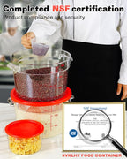 6QT NSF Round Food Storage Containers - Image 3