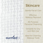 Ourmed Life Face Towels, Disposable Biodegradable Facial Towels - Image 2