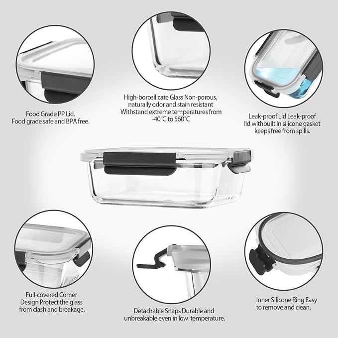 Glass Food Storage Containers - Image 4