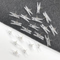 20Pcs Clear Plastic Clothes Pins, Clothes Line String Clips, Mini Pins by Unknown
