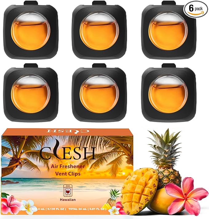 Car Air Fresheners, 4ml Each, Odor Eliminator by CLESH