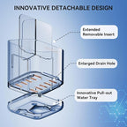 Toothbrush Holders for Bathrooms, 3 Slots Detachable Electric Toothbrush Holder - Image 3