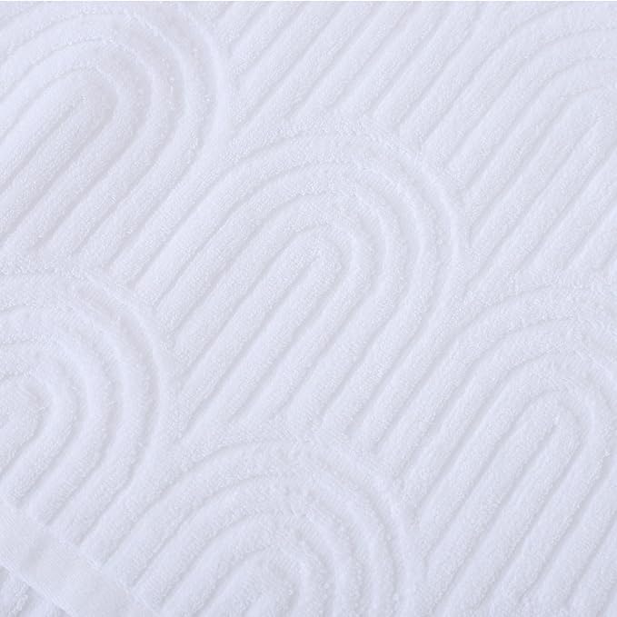 Pidada Hand Towels Set of 2 Striped Pattern 100% Cotton Absorbent Soft - Image 8