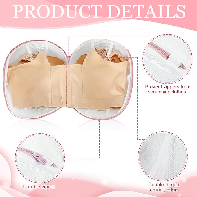 Shappy 6 Pieces Bra Washing Bag - Image 3