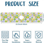 Cute Flowers Sink Splash Guard Retro Floral Faucet Absorbing Mat Fast Drying - Image 2