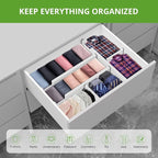 ANTOWIN 4 Pack Expandable Drawer Dividers, 4.7'' High, Extend from 12.2'' to - Image 6